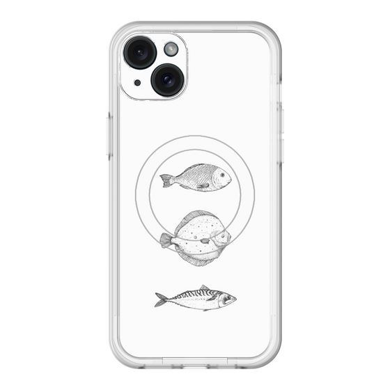 スリムプロテクションプレミアムケース with MagSafe［ Coexist No.1 - White ］