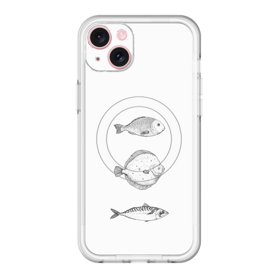 スリムプロテクションプレミアムケース with MagSafe［ Coexist No.1 - White ］