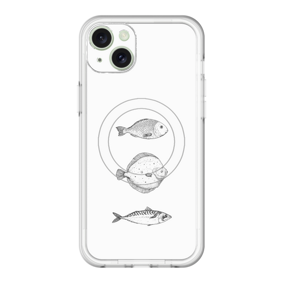 スリムプロテクションプレミアムケース with MagSafe［ Coexist No.1 - White ］