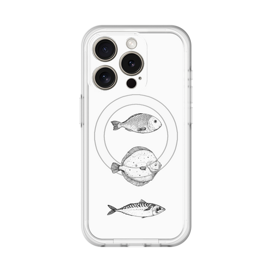 スリムプロテクションプレミアムケース with MagSafe［ Coexist No.1 - White ］