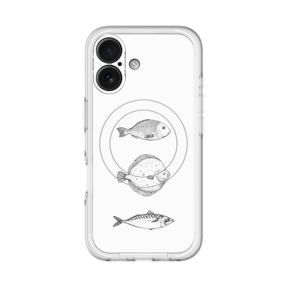 スリムプロテクションプレミアムケース with MagSafe［ Coexist No.1 - White ］