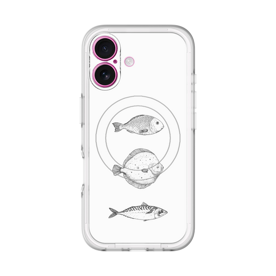 スリムプロテクションプレミアムケース with MagSafe［ Coexist No.1 - White ］