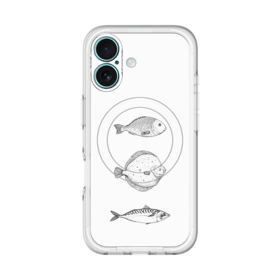 スリムプロテクションプレミアムケース with MagSafe［ Coexist No.1 - White ］