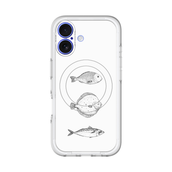 スリムプロテクションプレミアムケース with MagSafe［ Coexist No.1 - White ］