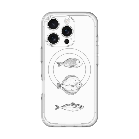 スリムプロテクションプレミアムケース with MagSafe［ Coexist No.1 - White ］