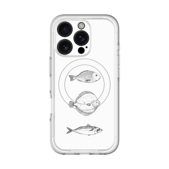 スリムプロテクションプレミアムケース with MagSafe［ Coexist No.1 - White ］