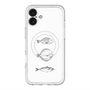 スリムプロテクションプレミアムケース with MagSafe［ Coexist No.1 - White ］