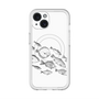 スリムプロテクションプレミアムケース with MagSafe［ Coexist No.2 - White ］