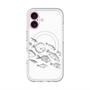 スリムプロテクションプレミアムケース with MagSafe［ Coexist No.2 - White ］