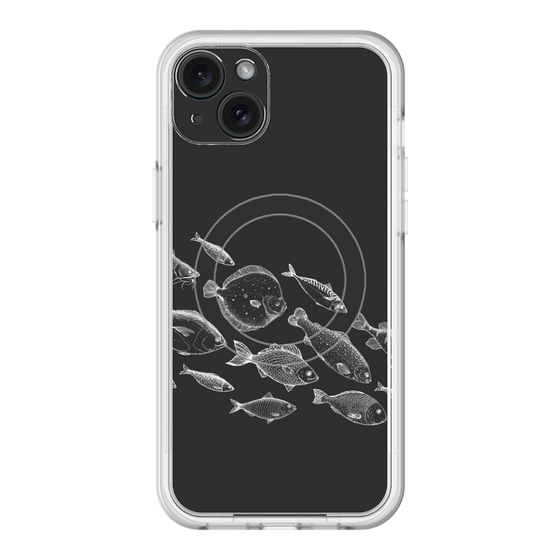 スリムプロテクションプレミアムケース with MagSafe［ Coexist No.2 - Black ］