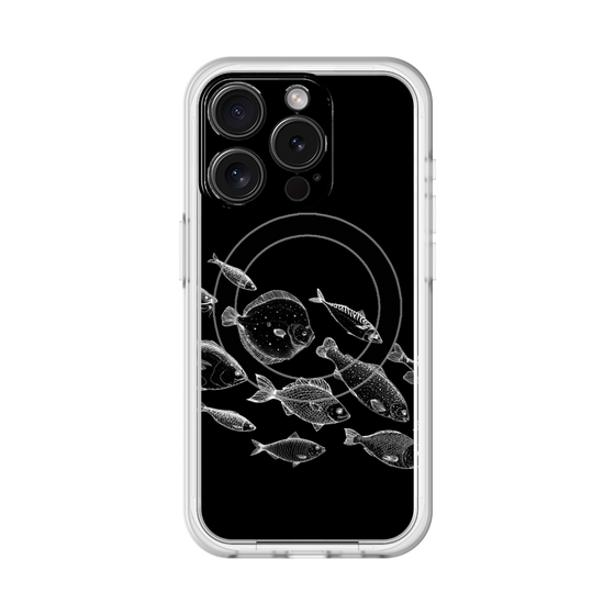 スリムプロテクションプレミアムケース with MagSafe［ Coexist No.2 - Black ］