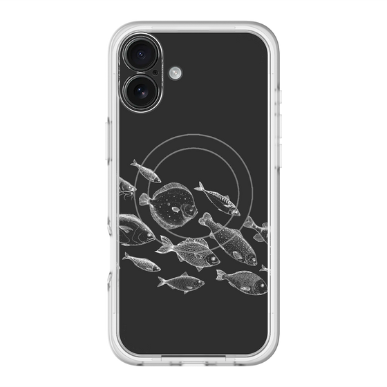 スリムプロテクションプレミアムケース with MagSafe［ Coexist No.2 - Black ］