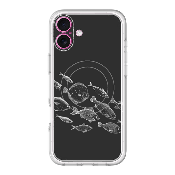 スリムプロテクションプレミアムケース with MagSafe［ Coexist No.2 - Black ］