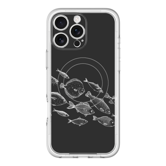 スリムプロテクションプレミアムケース with MagSafe［ Coexist No.2 - Black ］