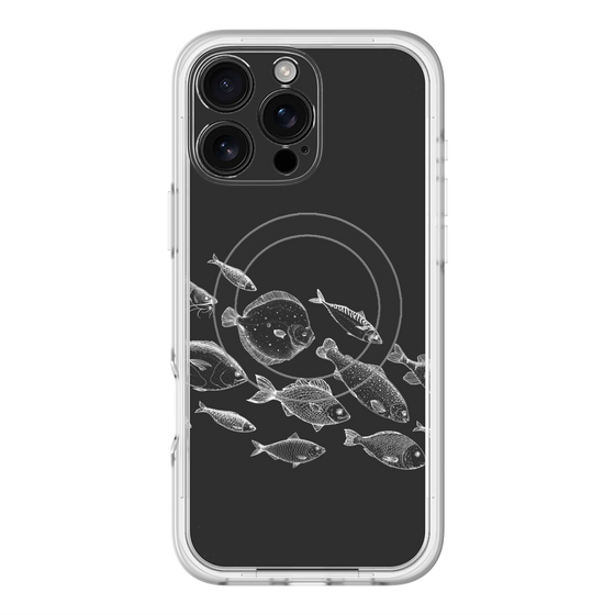 スリムプロテクションプレミアムケース with MagSafe［ Coexist No.2 - Black ］