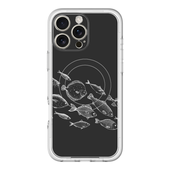 スリムプロテクションプレミアムケース with MagSafe［ Coexist No.2 - Black ］