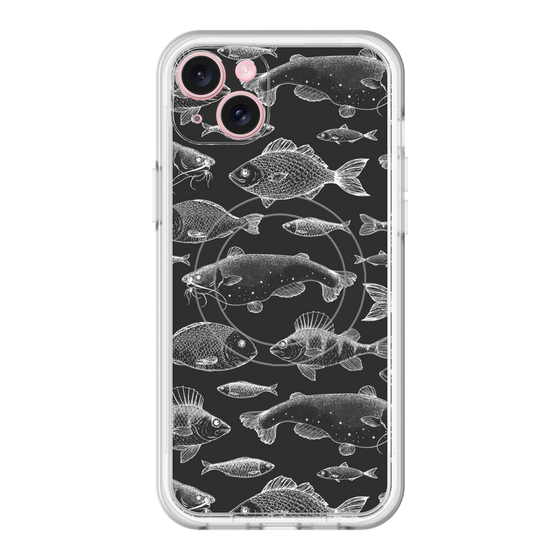 スリムプロテクションプレミアムケース with MagSafe［ Coexist No.3 - Black ］