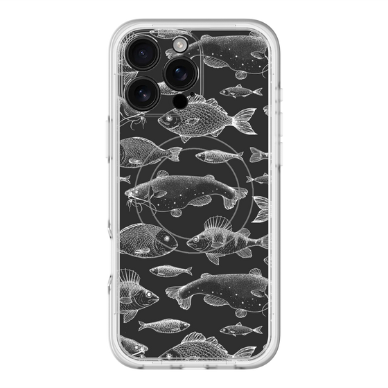 スリムプロテクションプレミアムケース with MagSafe［ Coexist No.3 - Black ］