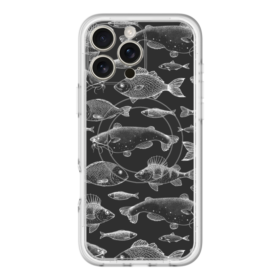 スリムプロテクションプレミアムケース with MagSafe［ Coexist No.3 - Black ］