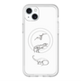 スリムプロテクションプレミアムケース with MagSafe［ Dinosaurs No.1 - White ］