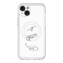 スリムプロテクションプレミアムケース with MagSafe［ Dinosaurs No.1 - White ］