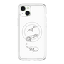 スリムプロテクションプレミアムケース with MagSafe［ Dinosaurs No.1 - White ］
