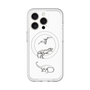 スリムプロテクションプレミアムケース with MagSafe［ Dinosaurs No.1 - White ］