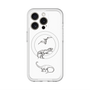 スリムプロテクションプレミアムケース with MagSafe［ Dinosaurs No.1 - White ］