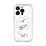 スリムプロテクションプレミアムケース with MagSafe［ Dinosaurs No.1 - White ］