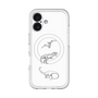 スリムプロテクションプレミアムケース with MagSafe［ Dinosaurs No.1 - White ］