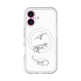 スリムプロテクションプレミアムケース with MagSafe［ Dinosaurs No.1 - White ］
