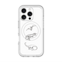 スリムプロテクションプレミアムケース with MagSafe［ Dinosaurs No.1 - White ］