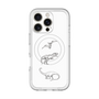 スリムプロテクションプレミアムケース with MagSafe［ Dinosaurs No.1 - White ］