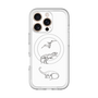 スリムプロテクションプレミアムケース with MagSafe［ Dinosaurs No.1 - White ］