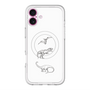 スリムプロテクションプレミアムケース with MagSafe［ Dinosaurs No.1 - White ］