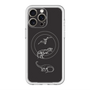スリムプロテクションプレミアムケース with MagSafe［ Dinosaurs No.1 - Black ］