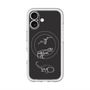 スリムプロテクションプレミアムケース with MagSafe［ Dinosaurs No.1 - Black ］