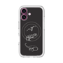スリムプロテクションプレミアムケース with MagSafe［ Dinosaurs No.1 - Black ］