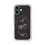 スリムプロテクションプレミアムケース with MagSafe［ Dinosaurs No.1 - Black ］