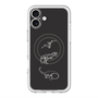スリムプロテクションプレミアムケース with MagSafe［ Dinosaurs No.1 - Black ］