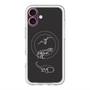 スリムプロテクションプレミアムケース with MagSafe［ Dinosaurs No.1 - Black ］