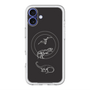 スリムプロテクションプレミアムケース with MagSafe［ Dinosaurs No.1 - Black ］