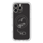 スリムプロテクションプレミアムケース with MagSafe［ Dinosaurs No.1 - Black ］
