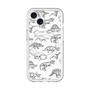 スリムプロテクションプレミアムケース with MagSafe［ Dinosaurs No.2 - White ］