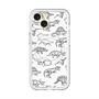 スリムプロテクションプレミアムケース with MagSafe［ Dinosaurs No.2 - White ］