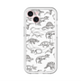 スリムプロテクションプレミアムケース with MagSafe［ Dinosaurs No.2 - White ］