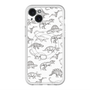 スリムプロテクションプレミアムケース with MagSafe［ Dinosaurs No.2 - White ］