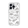 スリムプロテクションプレミアムケース with MagSafe［ Dinosaurs No.2 - White ］