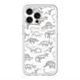 スリムプロテクションプレミアムケース with MagSafe［ Dinosaurs No.2 - White ］