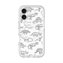 スリムプロテクションプレミアムケース with MagSafe［ Dinosaurs No.2 - White ］